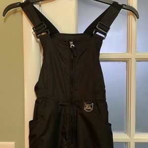 Kids Snow Bib Black Size 7/8